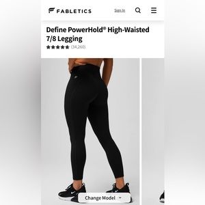 black fabletics leggings